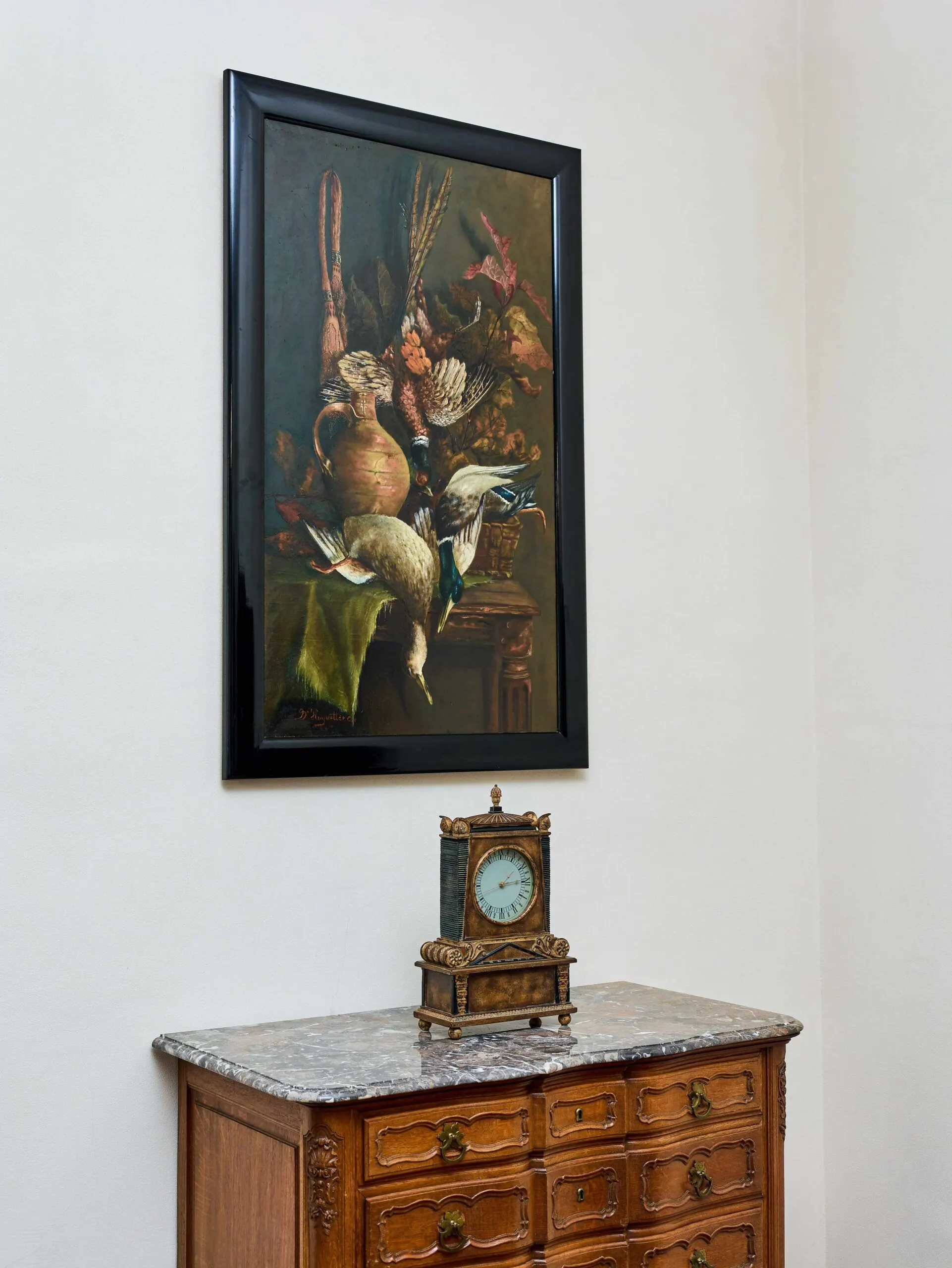 Lovecké zátiší. Olej. D. Huyvetter