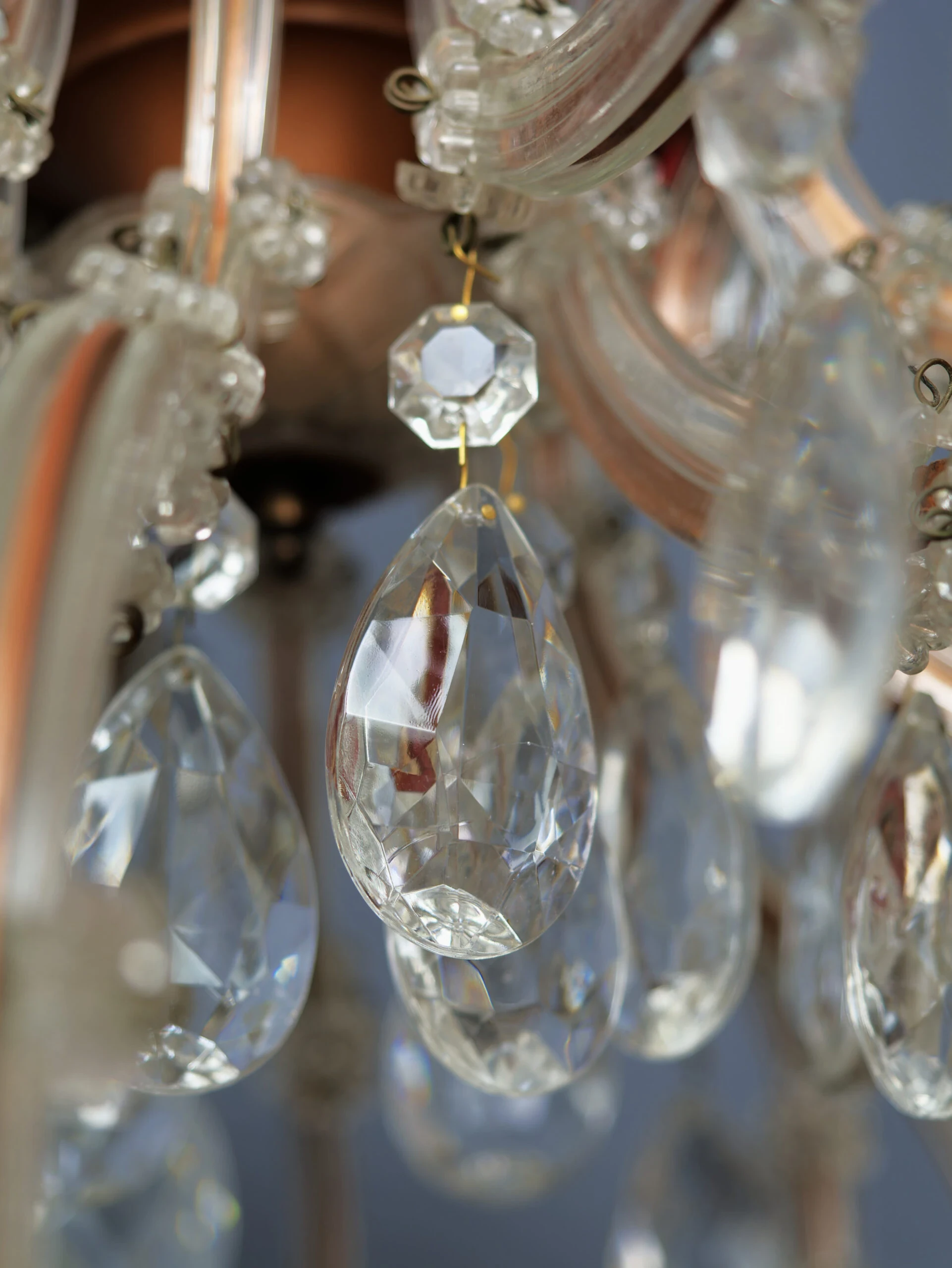 Velký křišťálový lustr Marie Terezie 17 žárovek