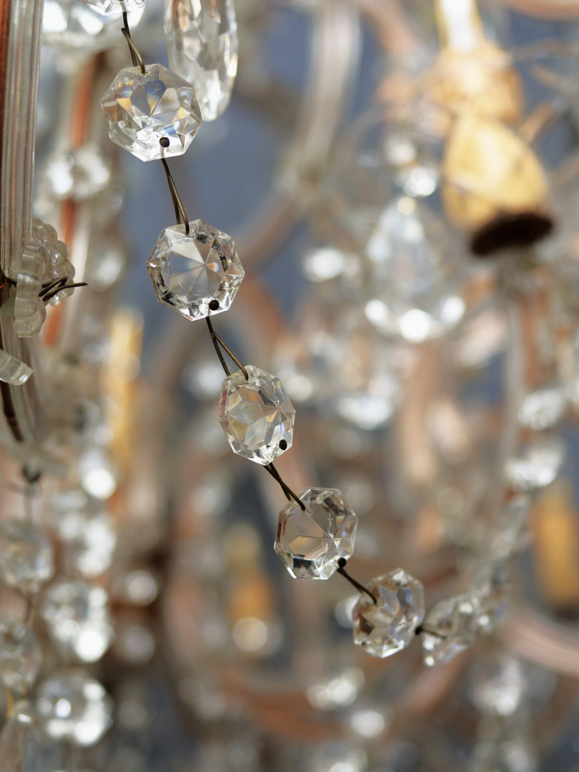 Velký křišťálový lustr Marie Terezie 17 žárovek