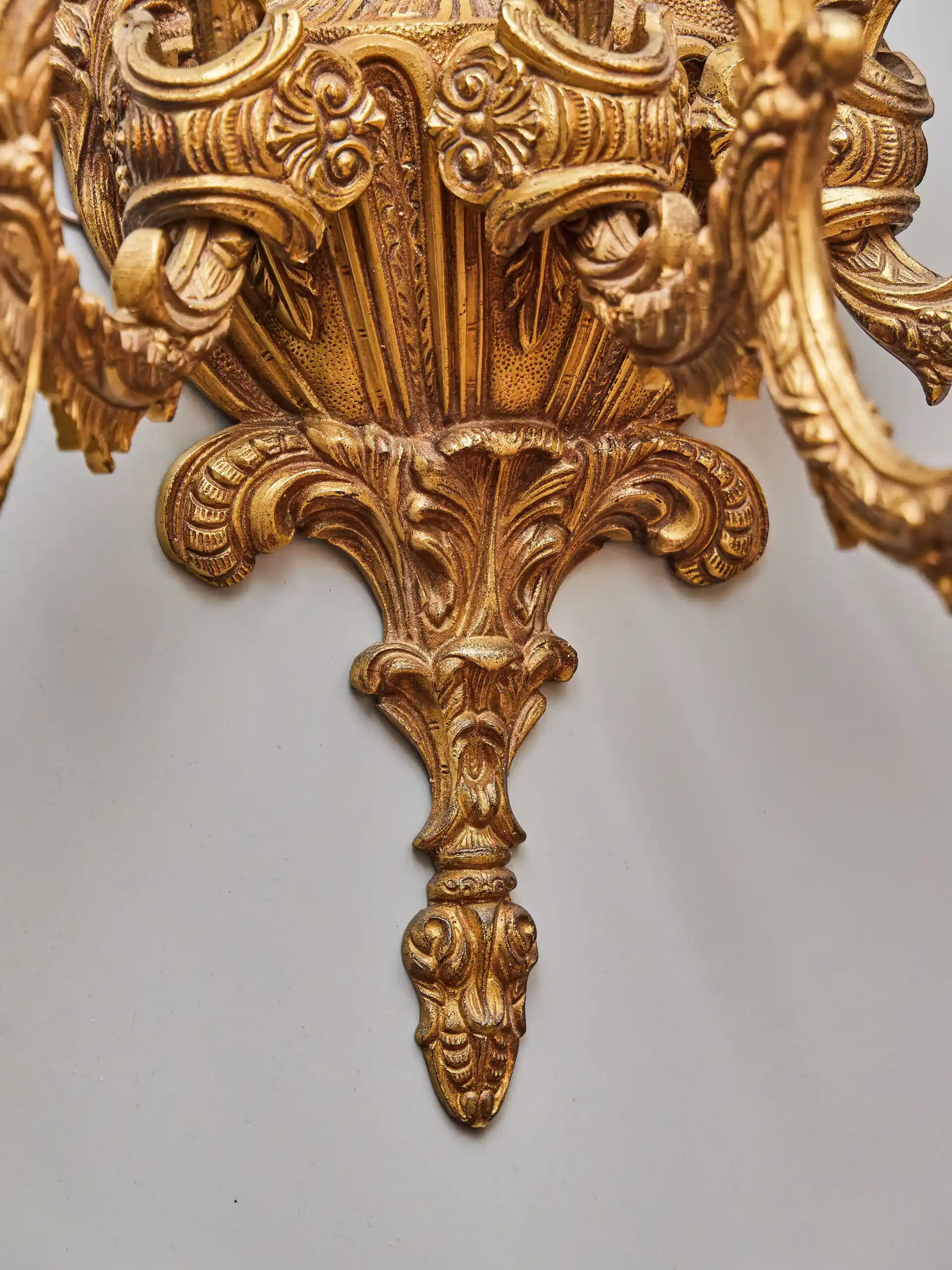 Rokoková nástěnná lampa / aplika velká 55 cm