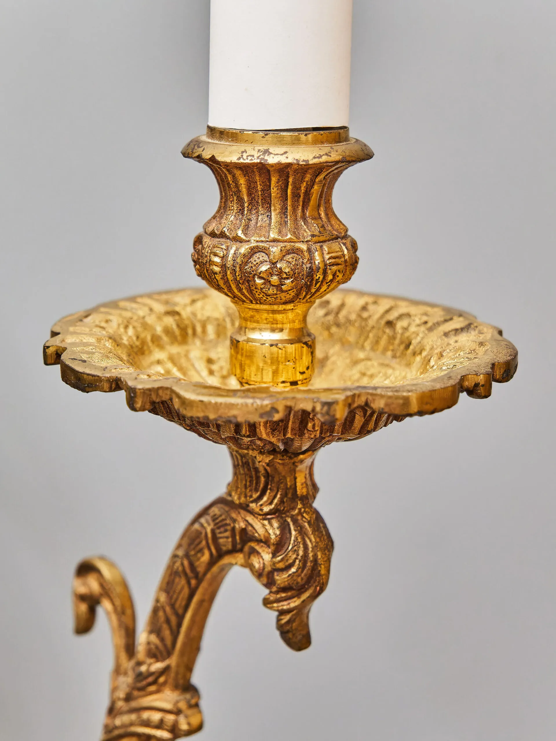 Rokoková nástěnná lampa / aplika velká 55 cm