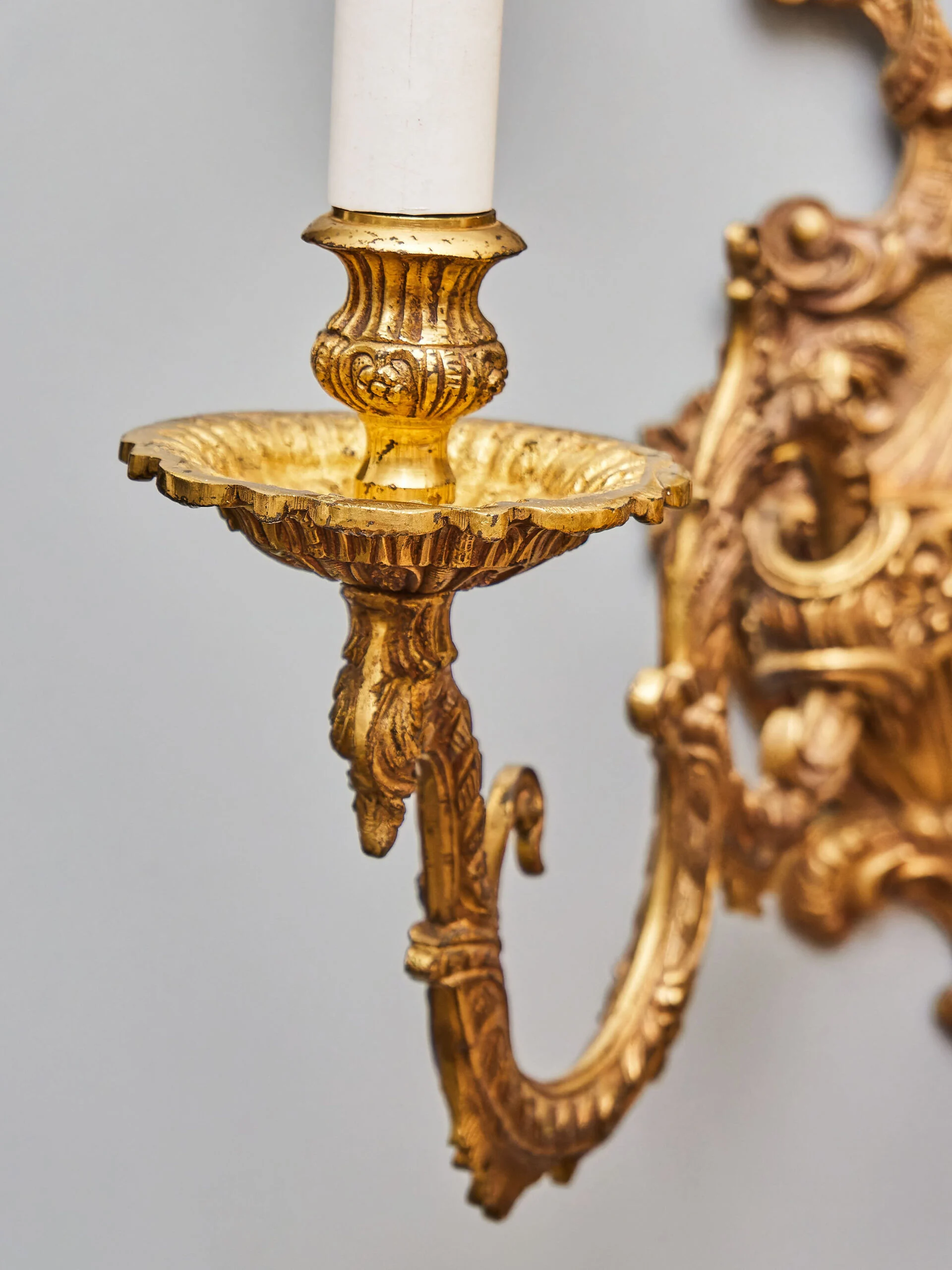Rokoková nástěnná lampa / aplika velká 55 cm