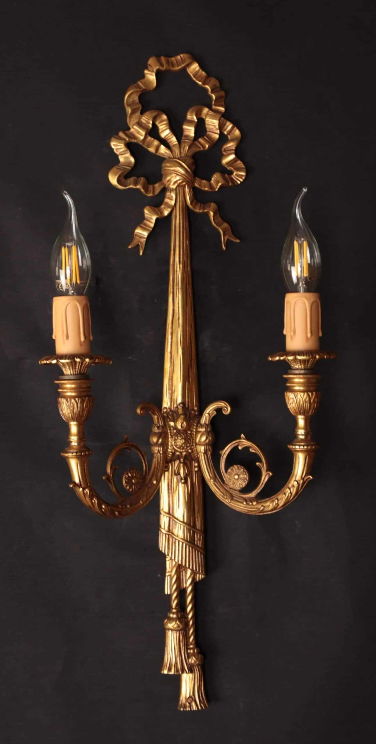 Klasicistní nástěnné lampy / světla 4 kusy