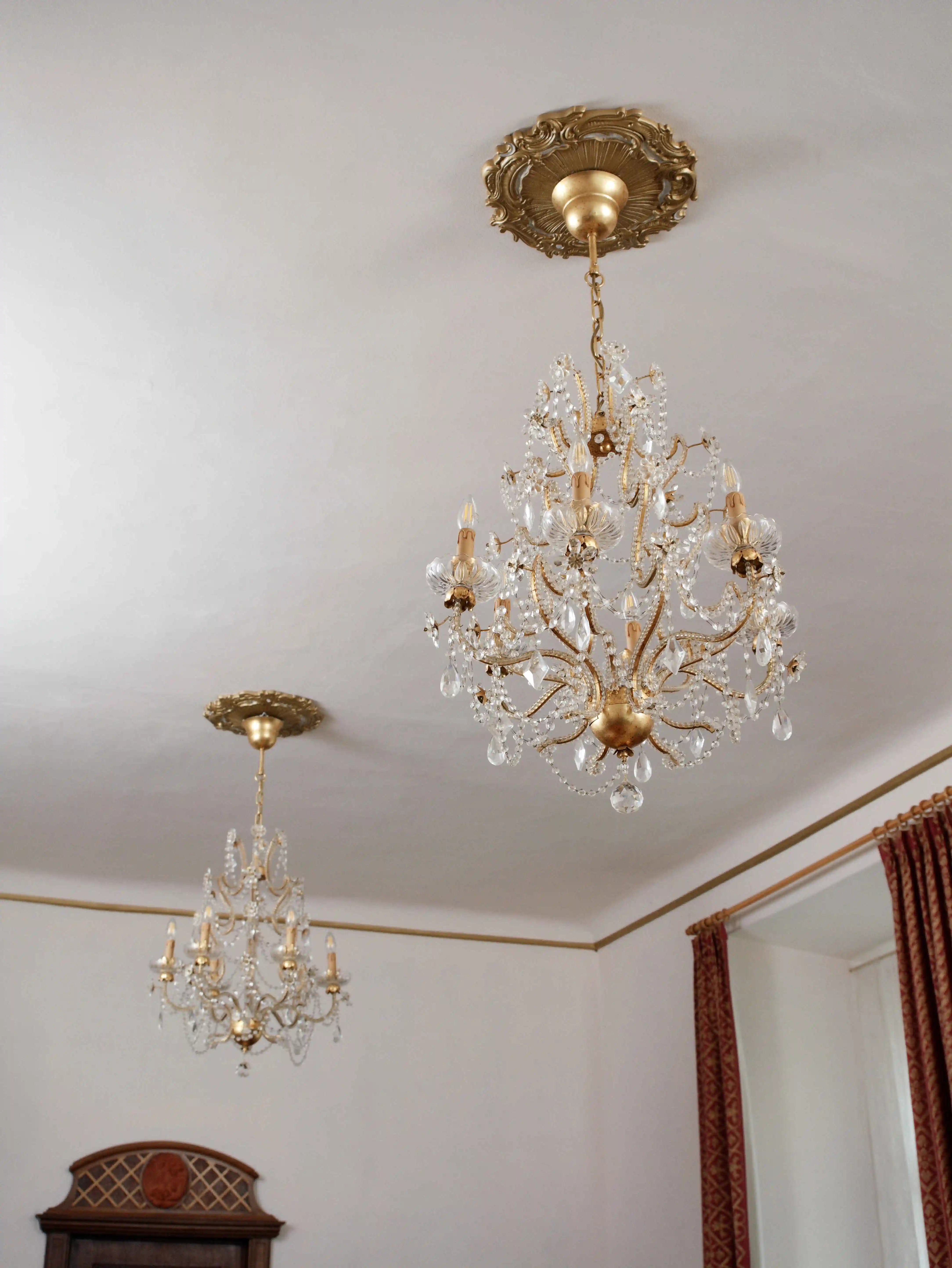 Luxusní italský křišťálový lustr Mechini Firenze 3 kusy