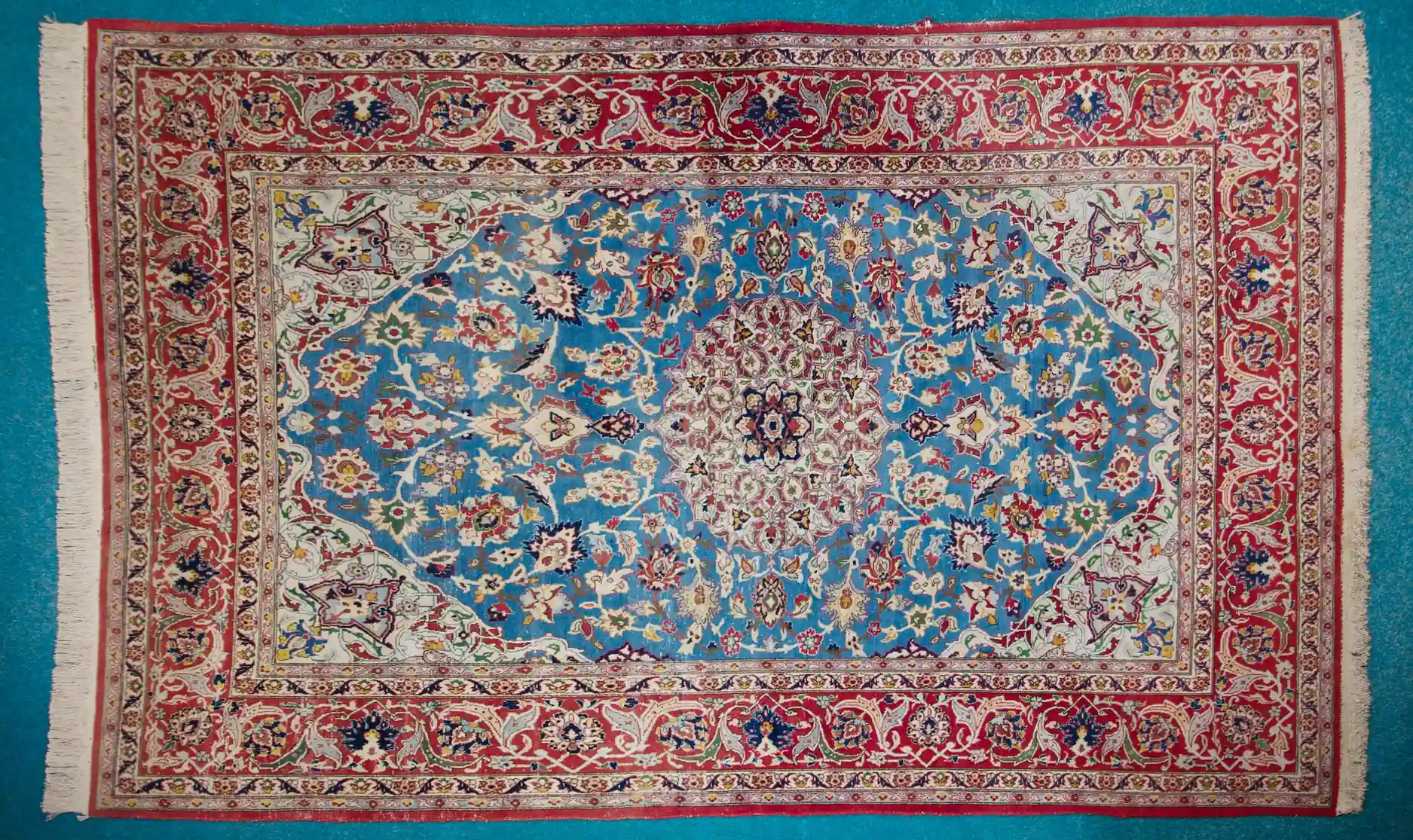 Ručně vázaný perský koberec Tabríz, 313 × 204 cm