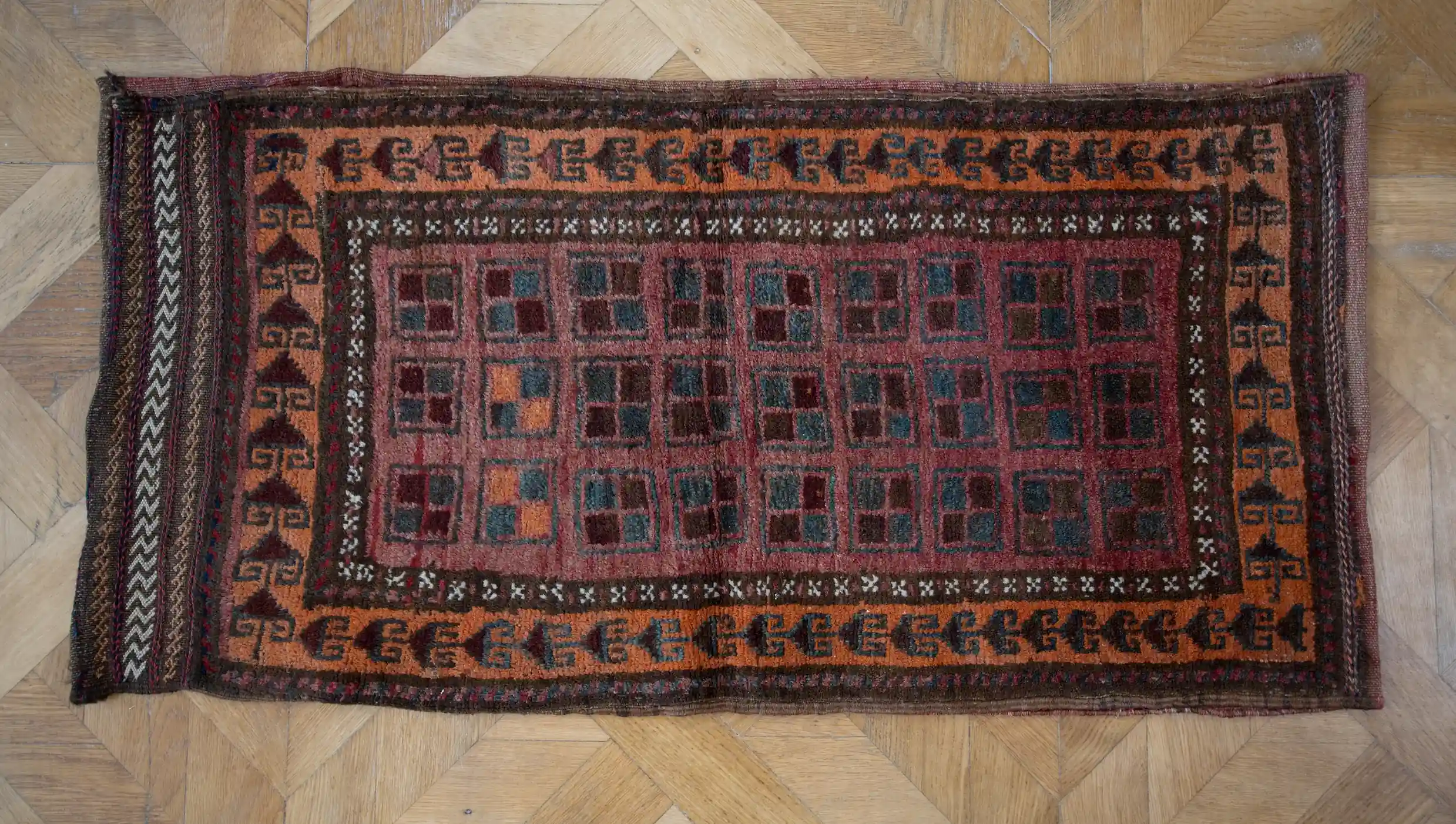 Afghánský čuval – ručně vázaná vaková textilie 115 X 58 cm