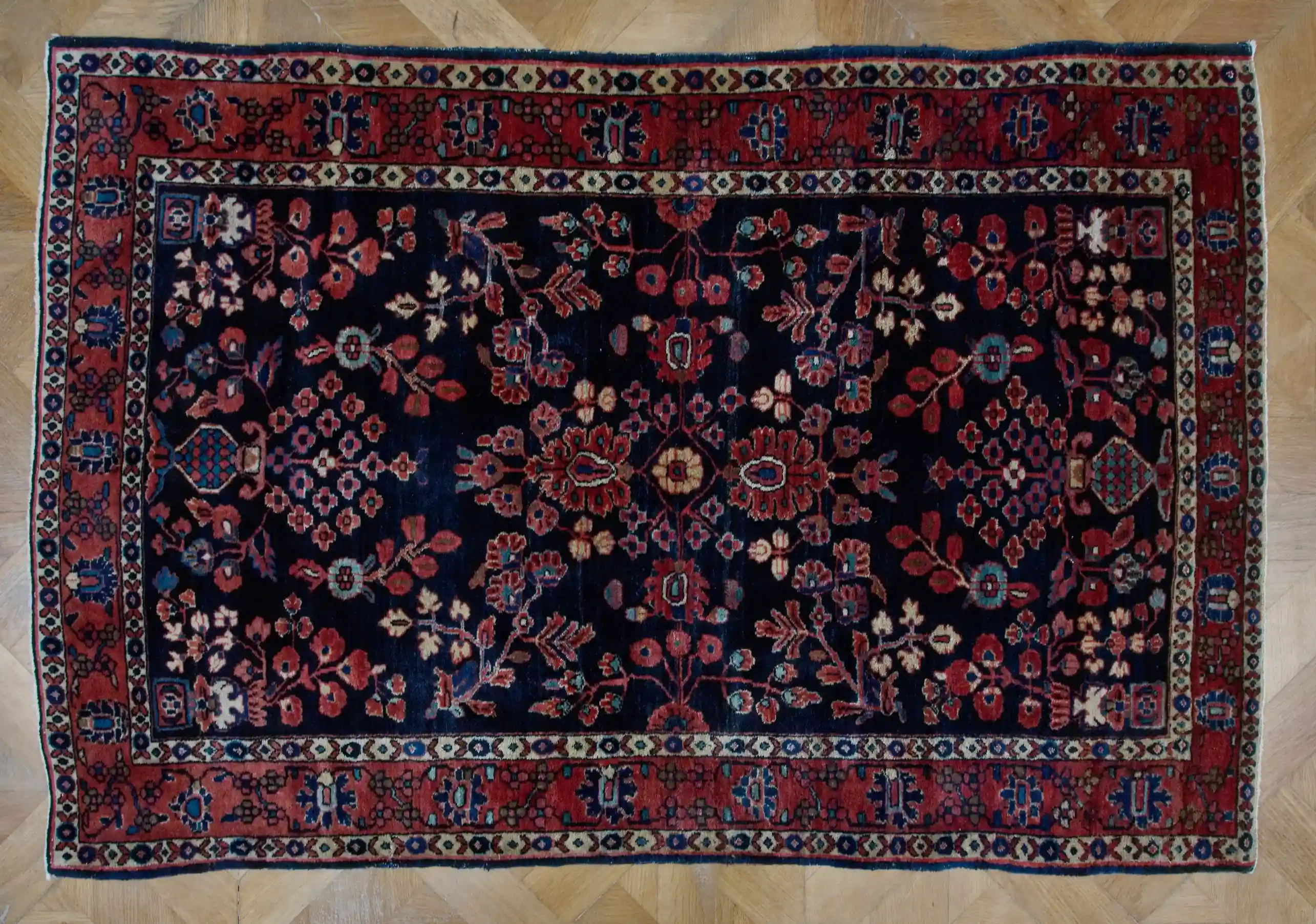 Ručně vázaný perský koberec Takab Bidjar 148 X 100 cm