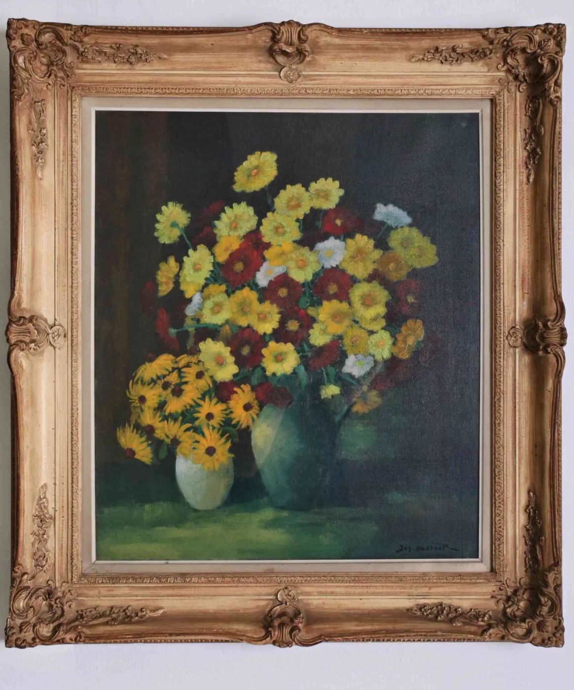 Jos Dufour. Květiny. Olej