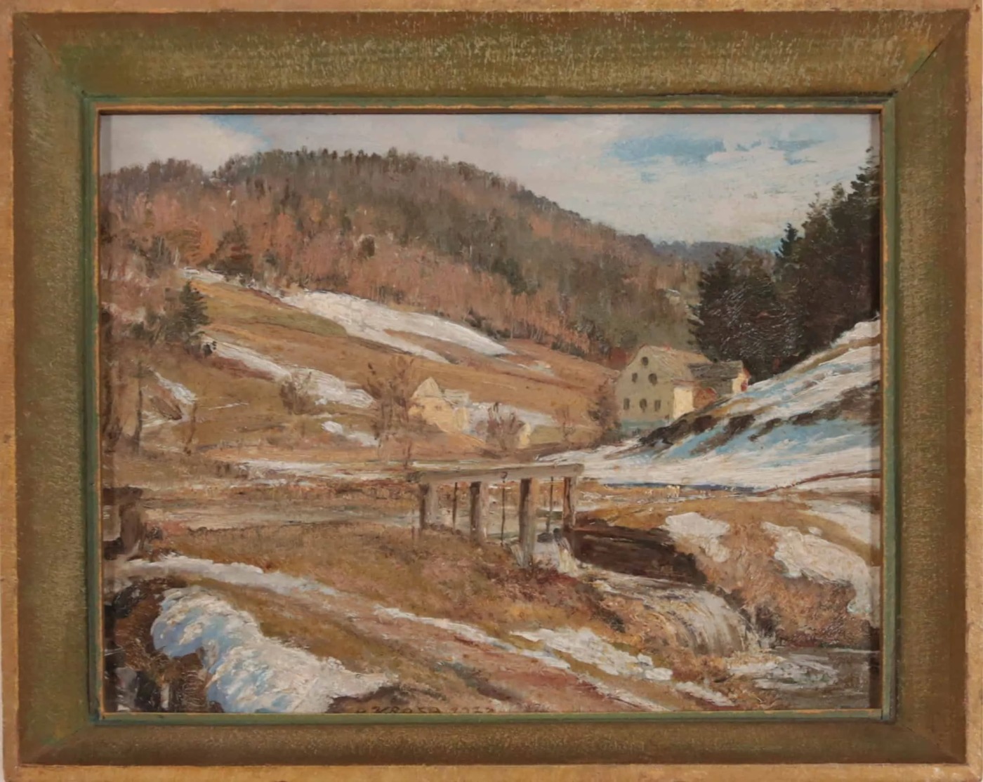 Horská chalupa. Sign Krása 1932