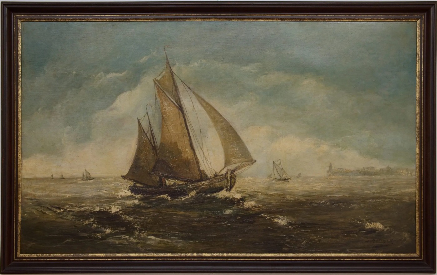 Plachetnice – Gustave Helinck 1884-1954 146 X 92 cm