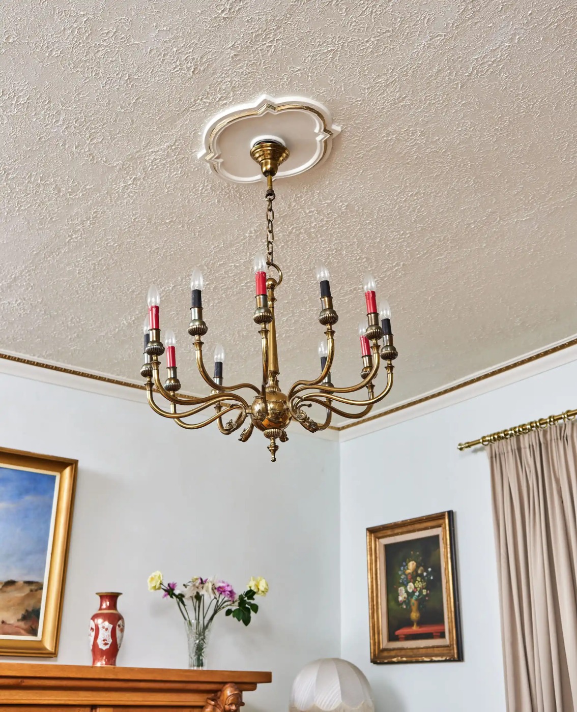 Francouzský empírový lustr s hady