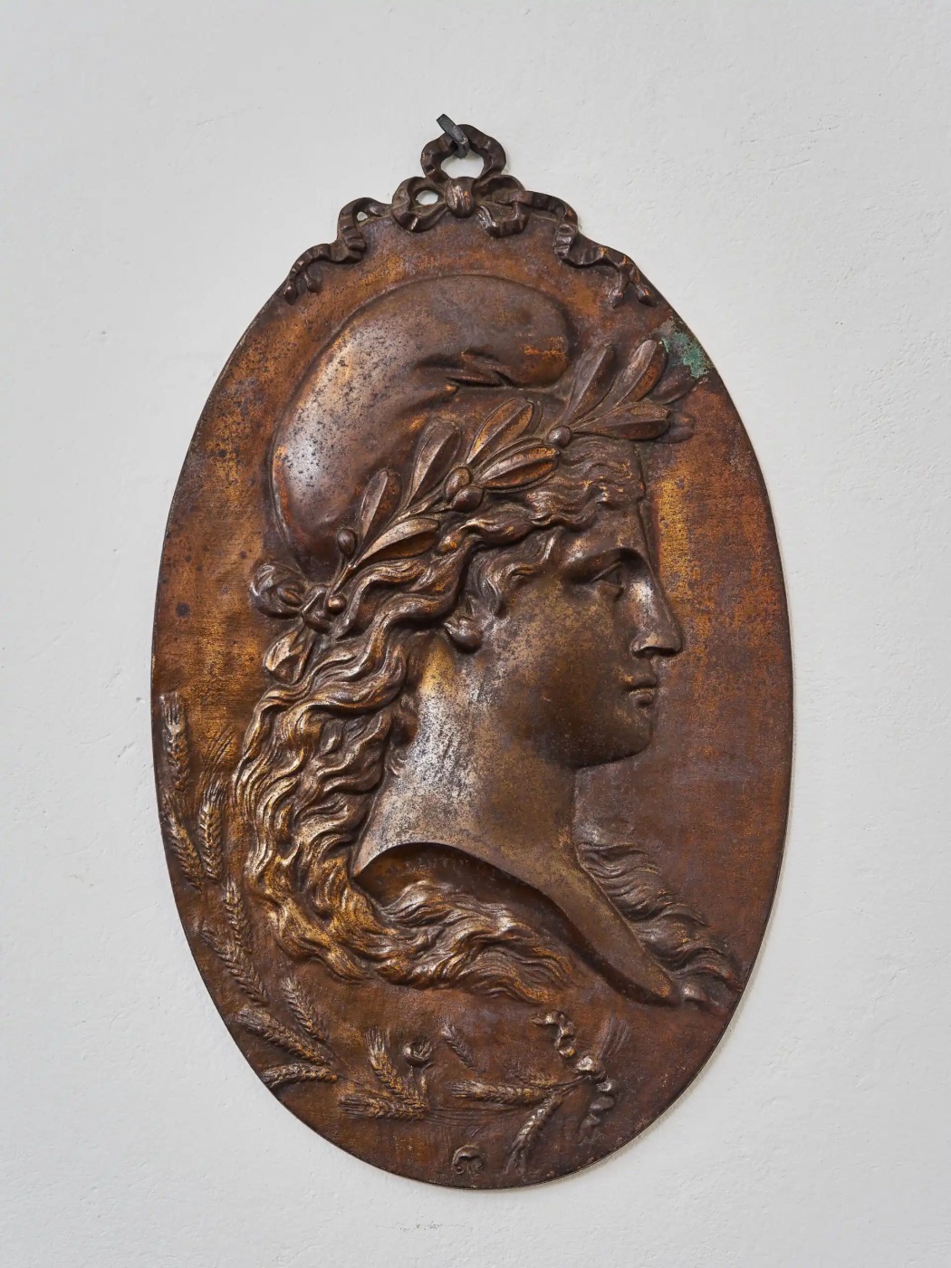 Bronzová plaketa Allegorie Marianne