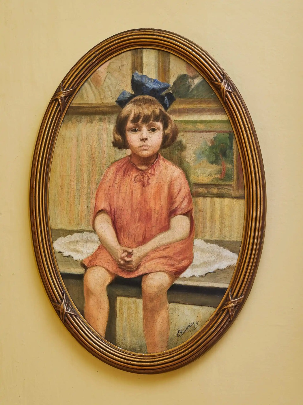 Portrét děvčátka – E. Walraven, 1924