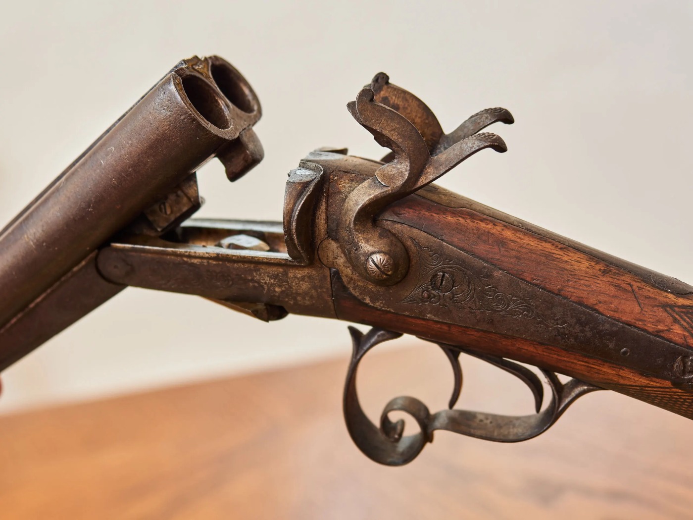 Bernard perkusní brokovnice, originál 19. století