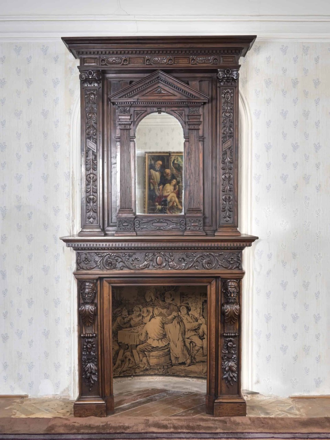 Neorenesanční krbové obložení ze zámku