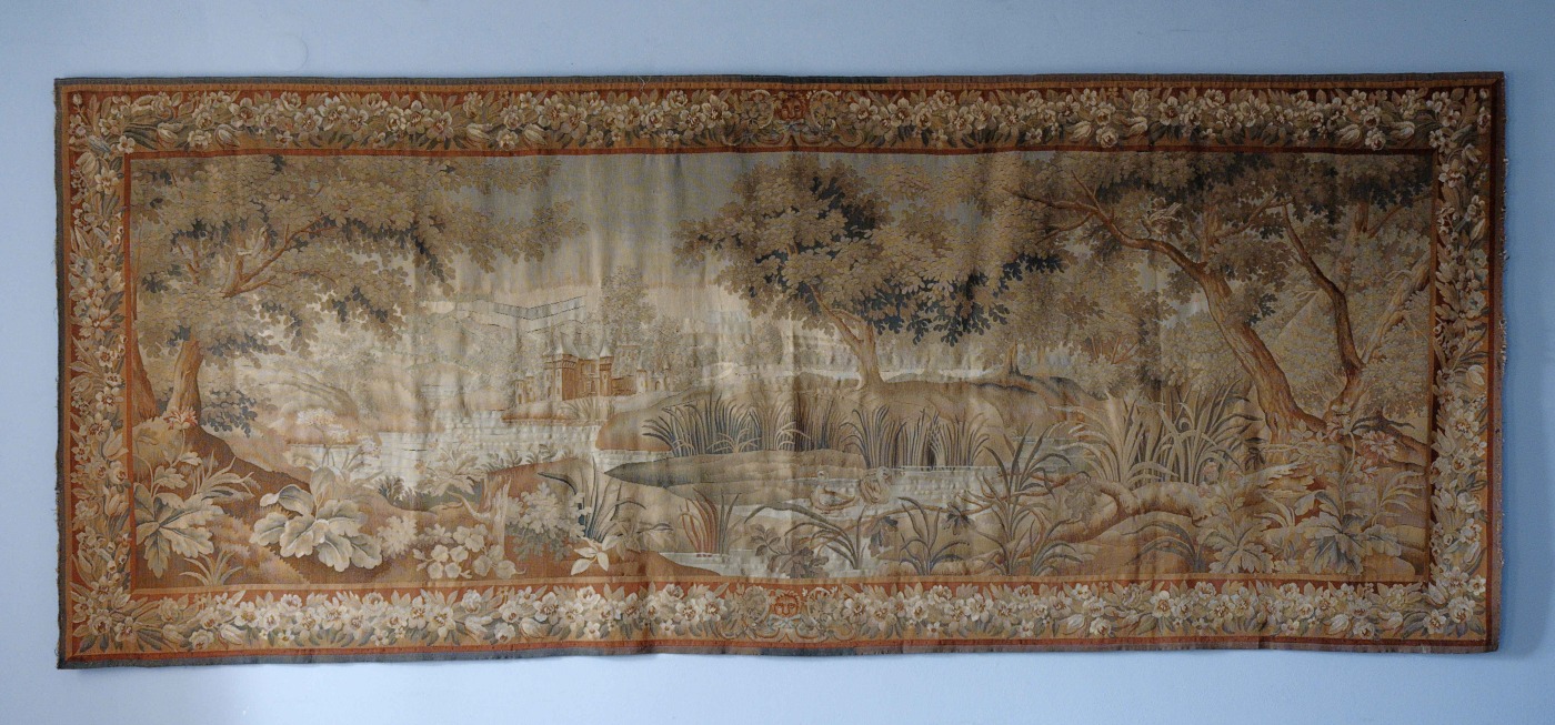 Francouzská tapiserie/ gobelín ze zámku 448 X 180 cm