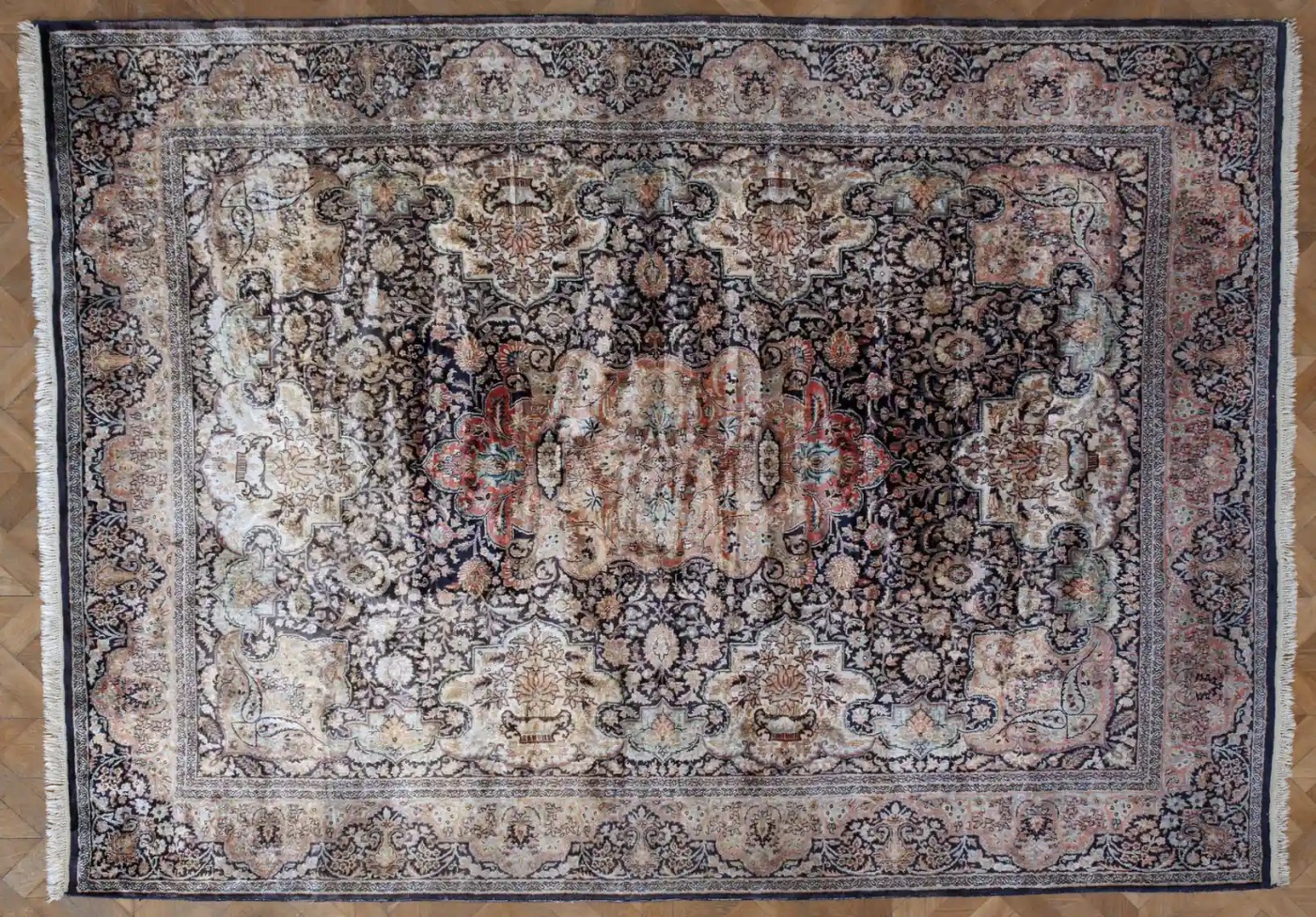 Hedvábný Kašmírský koberec 337 X 244 cm