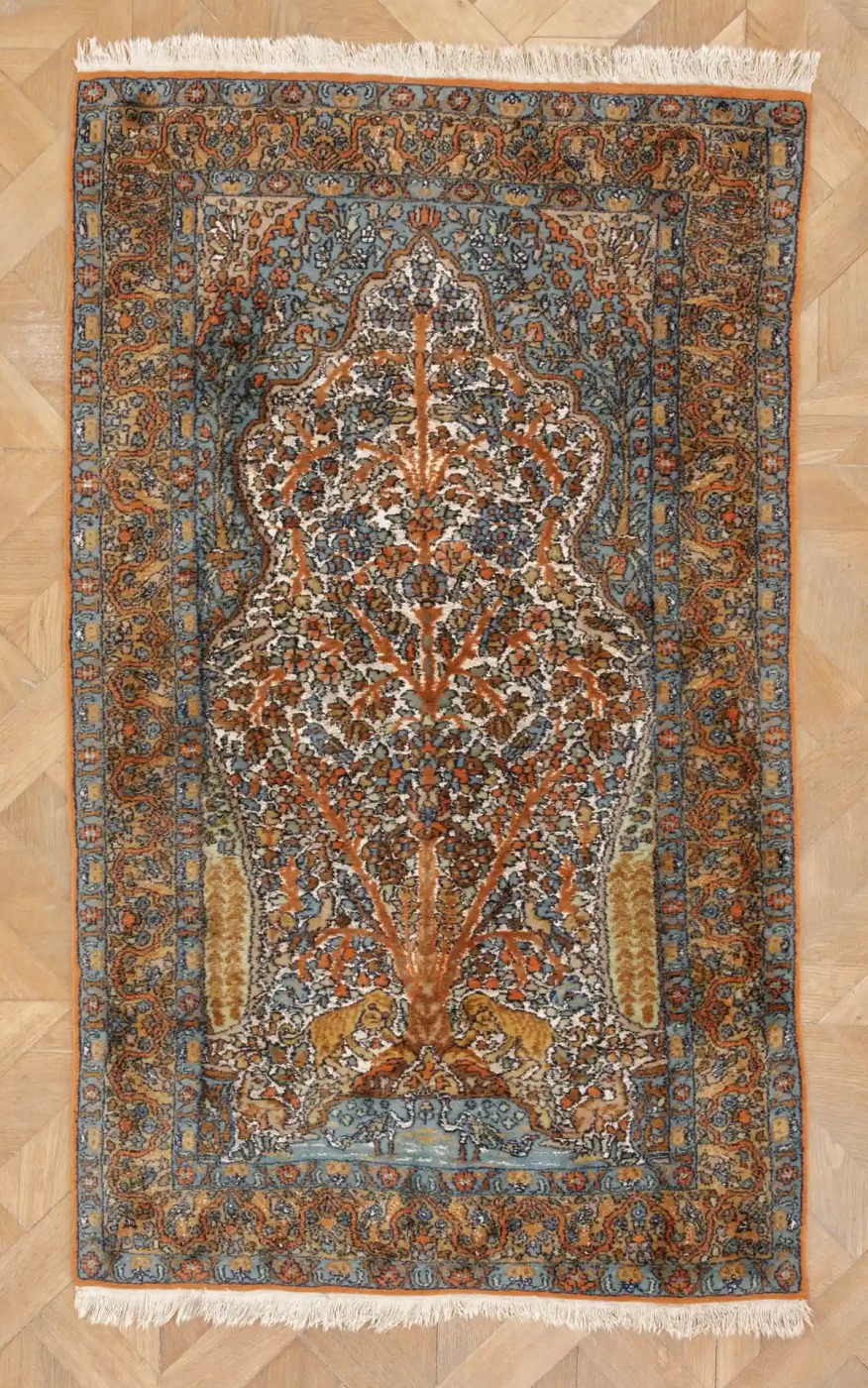 Perský koberec Ghoum hedvábí s vlnou 161 X 91 cm