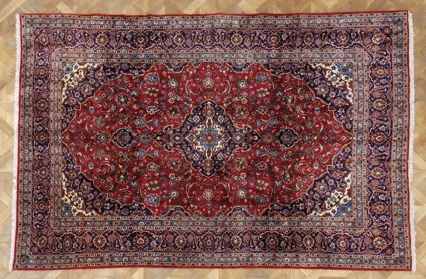 Perský koberec Kashan 367 X 256 cm