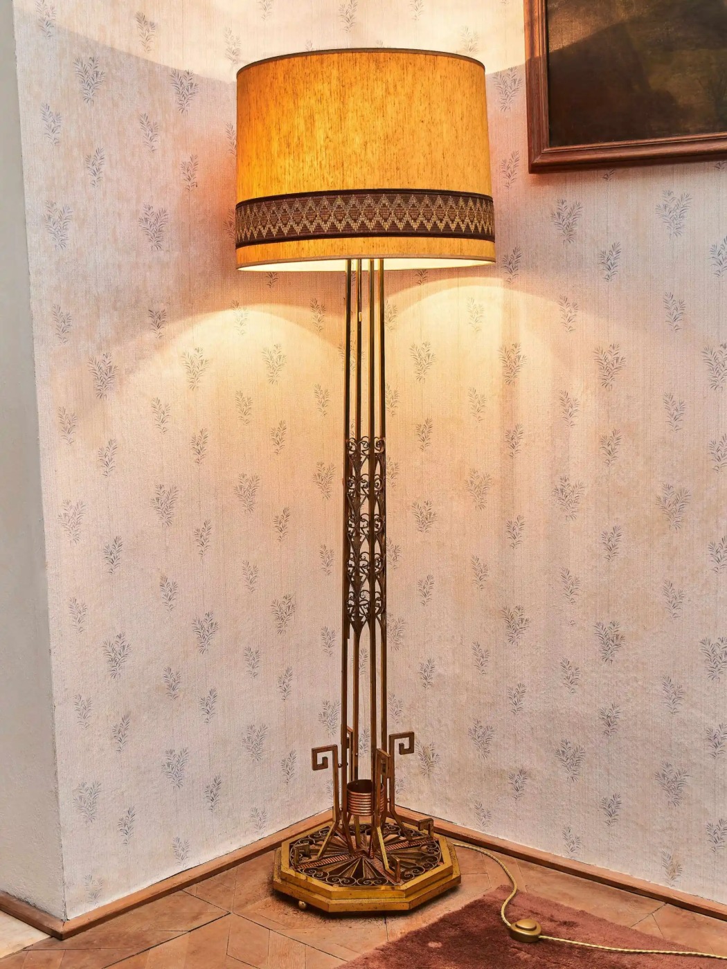 Originální stojací lampa Art Deco